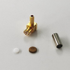 Разъем MCX (штекер) угловой обжимной для кабелей RG316, RG174, диапазон 6 ГГц, для радиочастотных систем - Product Image 5