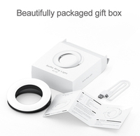 Lampu ring LED untuk ponsel, lampu cincin swafoto riasan fotografi 3 tingkat, lampu lingkaran USB dapat diisi ulang untuk ponsel