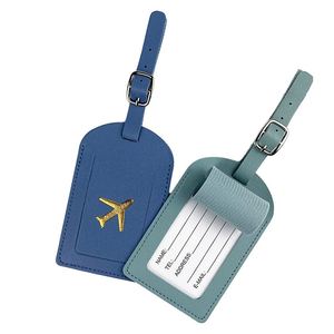 Étiquettes de bagage personnalisées en similicuir PU pour valises – Vente en gros - Product Image 1
