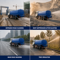 Camion-citerne à eau en acier diesel Dongfeng VR 6x4 20m³ – Nouveau camion pulvérisateur fonctionnel pour l'arrosage routier et la lutte contre la poussière