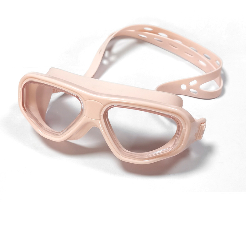 Pink small-framed swimming goggles (transparent box set)