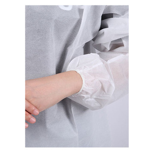 Blouses médicales jetables non tissées économiques, uniformes d'hôpital, blouses de <span class=keywords><strong>visiteur</strong></span>, protection blanche et bleue pour usine alimentaire - Product Image 5