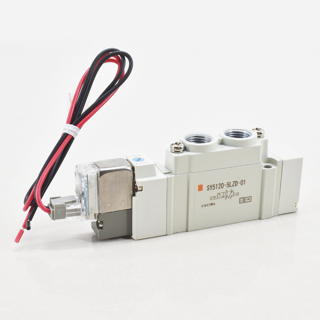 Pneumatic Valve 2 Port 5 Position SY5120-5LZD-01 1/8'' Mini Solenoid Air Control Valve SY5120
