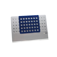 Calendrier perpétuel de bureau pliable en métal de grande taille pour la décoration d'affaires et de bureau
