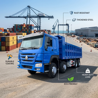 Nouveau Camion Benne Légère QF 2026, 10 Roues, Capacité de Charge >50T, 351-450ch, Euro 3, Transmission Manuelle 6x4 pour la Construction Urbaine