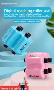 Timbre jouet pour enfant Quatre en un Addition Soustraction à moins de 1000 élèves Math Practice <span class=keywords><strong>Questions</strong></span> Digital Roller Stamp - Product Image 4