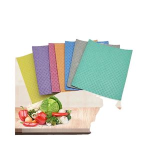 Vente en gros de chiffons à vaisselle suédois écologiques biodégradables personnalisés avec logo, chiffons de nettoyage pour la cuisine - Product Image 1