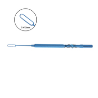 Loupette dentée à dents de scie Kansas 3*12mm en titane, instrument chirurgical ophtalmique