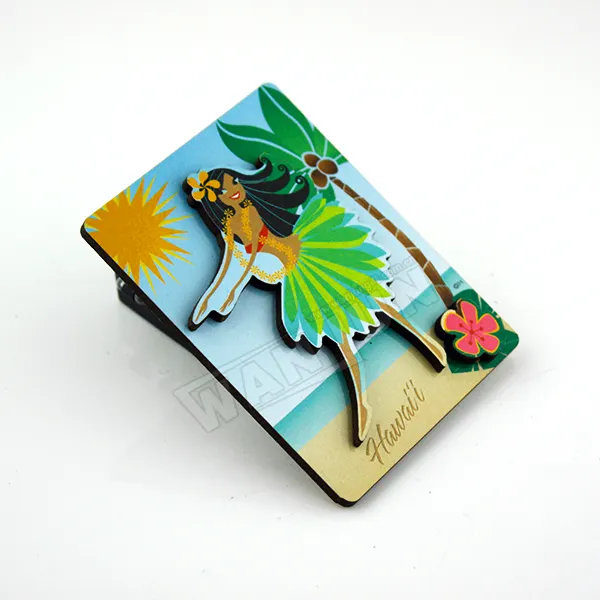 Colorful Summer Island 3d Polyresin Paper Fridge Magnet Sexy Samba Fridge Magnet