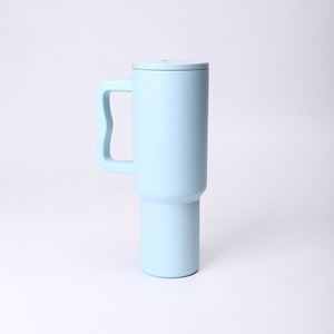 <b>40oz</b> Travel Car H4.0 <b>Handle</b> <b>Tumbler</b> Stainless Vacuum Mug Lid Straw Non-Slip ODM Custom Design - Product Image 3