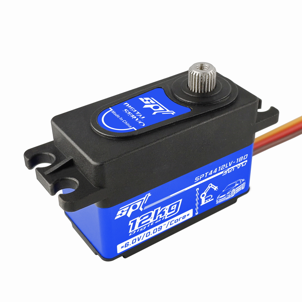 SPT4412LV-180 12kg baixo perfil digital de rotação 180 graus micro servo motor