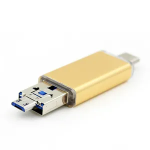 새로운 디자인 OTG 32GB 64GB 128GB USB 플래시 드라이브 좋은 유형-c 안드로이드 마이크로 3 1 USB 디스크