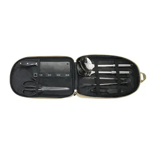 Sac de rangement isolé pliable en polyester Oxford robuste ustensiles de cuisine de camping compacts poignée étanche portable - Product Image 1