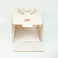 Boîte cadeau en papier OEM avec fenêtre transparente en PET, boîte à dessert de qualité alimentaire avec logo personnalisé pour fournisseur d'emballages de boulangerie