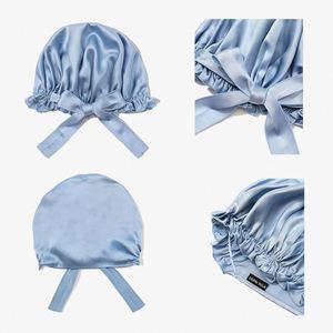 Bonnet de nuit en soie 100% Mûrier, nouveau style, lavable, pour cheveux, type turban - Product Image 4