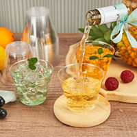 Gobelets en plastique jetables transparents de 9oz avec logo personnalisé Gobelets en plastique transparent Gobelets verres de fête robustes Gobelets jetables