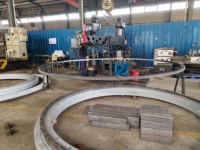 Engrenage annulaire ultra-fin en acier forgé OEM, revêtement oxyde noir, diamètre extérieur 4000 mm, pour éolienne