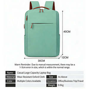 Mochila para Portátil de Viaje, Unisex, con Logotipo Personalizado, Anti-Robo, Geométrica, Impermeable, de Oxford, con Carga USB, Venta al Por Mayor de Fábrica - Product Image 4