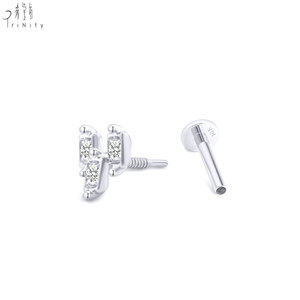 Boucles d'oreilles en or 14 carats avec diamant naturel, design simple et élégant, certifiées qualité, pour usage quotidien, vente en gros - Product Image 5