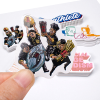 Diseño personalizado troquelado impermeable pegatina de dibujos animados para ordenador portátil vinilo adhesivo impresión troquelado publicidad pegatinas