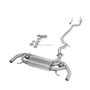 ท่อไอเสียแบบ Catback ยี่ห้อ REV สำหรับรถยนต์ <span class=keywords><strong>BMW</strong></span> <span class=keywords><strong>330e</strong></span> G20 B48 2.0T Hybrid ปี 2019-2024 พร้อมระบบวาล์วไฟฟ้า  ผลิตจากท่อ SUS304 - Product Image 1