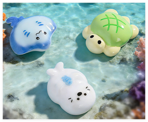 ชุดของเล่นจิ๋ว DIY สำหรับพัฒนาสติปัญญาเด็ก ของขวัญวันเกิด สัตว์ทะเล ปลา กระดองเต่า ปู ลอยน้ำ - Product Image 5