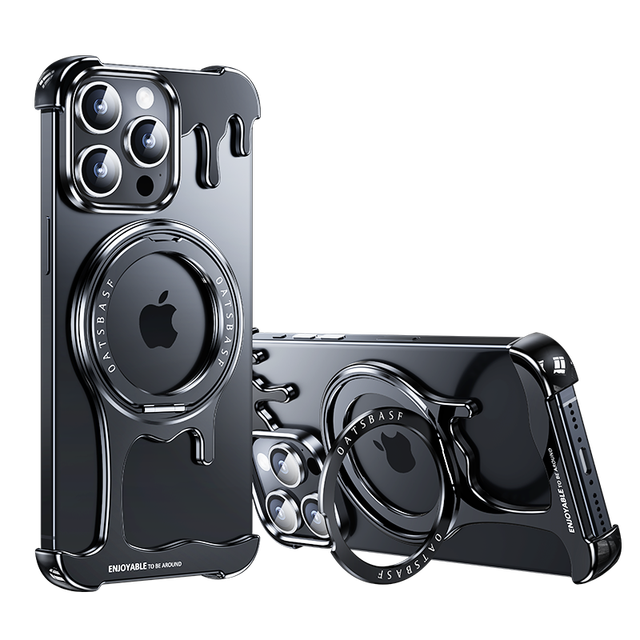 Liquid Form Metal Phone Case;Skin Friendly and Bare Feeling;supporting Multiple Angles of Placement;For iPhone 15 Pro Max