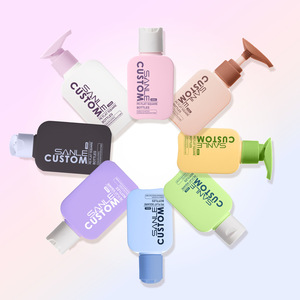 Bán buôn vuông nhựa Hand sanitizer Báo Chí chai 120ml 250ml 300ml 500ml với bơm phun dầu gội chai - Product Image 2