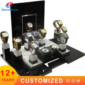 Bán buôn gỗ Acrylic chủ cổ tay da đồng hồ cửa hàng hiển thị đứng da đồng hồ hiển thị truy cập sang trọng đồng hồ hiển thị giá - Product Image 5