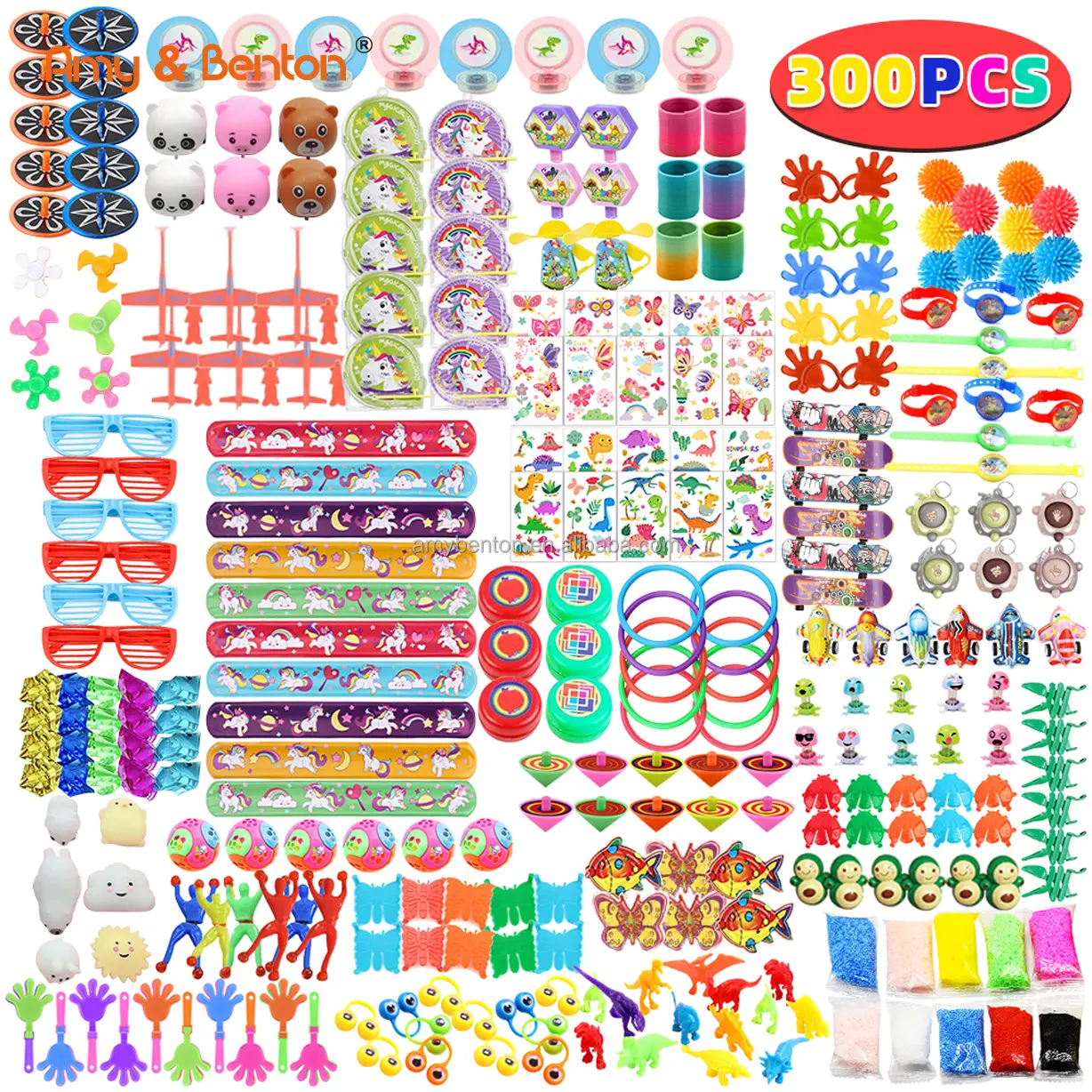 2023 300 pack Party Favors Toy Assortment Goodie Bag Toys for Kids Party