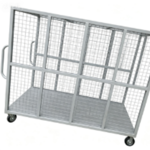 รถเข็นเก็บของเคลื่อนที่แบบกรงเคลือบผง/ชุบสังกะสีสำหรับงานหนัก - Product Image 1