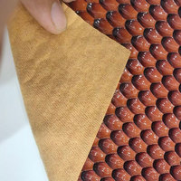 Cuero sintético con textura de serpiente 3D en relieve, de alto brillo, para bolsos, carteras, manualidades decorativas, cuero de PVC.