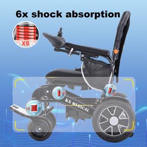 Silla de ruedas el￩ctrica de plegado autom￡tico, ligera, de rendimiento fiable, uso inteligente, silla de ruedas el￩ctrica plegable de oficina, para uso en oficina - Product Image 5