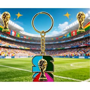 Porte-clés Emblème Édition 2026 en Métal Durable, Cadeau de Collection pour Fans, Souvenir de Ville Hôtesse, Vente Chaude, En Gros, Prêt à Expédier - Product Image 1