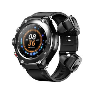 Montre connectée étanche T92 avec musique, calendrier, suivi de la fréquence cardiaque et de la forme physique - Écran tactile, écouteurs 2-en-1 compatibles Android/iOS - Product Image 3