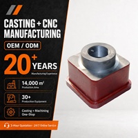 Carcasa de Montaje Roscada Industrial y Bloque de Junta para Cilindro Hidráulico en Hierro Dúctil QT500 7 EN GJS 500 7 con Mecanizado CNC