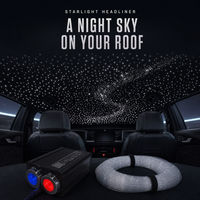 Plafonnier LED RGBW double port 32W, intensité variable, 6000K lumière du jour, kit étoilé IP33 pour voiture/cinéma maison