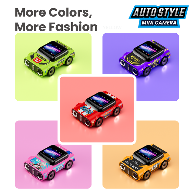 Mini Retro Digital Camera for Kids & Toddlers-Keychain Charm Thumb Shape 2MP 1080p Video TF Card Slot Toy Gift