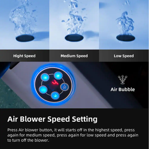 Moderna Bañera de Hidromasaje Independiente con Calentador Térmico, Radio FM, Bañera de Burbujas Acrílica Inteligente, Bañera Doble - Product Image 6