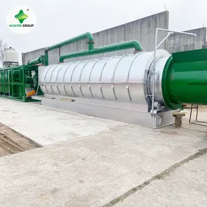 Small scale 3ton 4ton waste tyre plastic pyrolysis and distillation plant