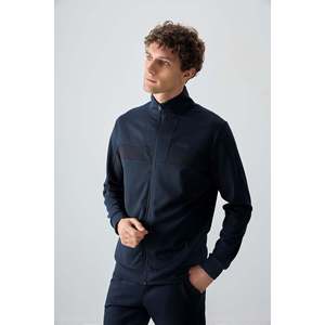 Conjunto Deportivo Azul Marino para Hombre, Corte Estándar, Casual, Transpirable, Tela de 360 Gramos - Product Image 6