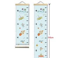 Tableau de croissance pour enfants, règle murale de mesure de la taille, motif arc-en-ciel avec animaux de dessin animé pour la décoration de la chambre d'enfant, cadeau pour bébé