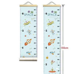 Kids Height Chart Growth Chart Wall Hanging Ruler Cartoon Animal Rainbow Pattern for Nursery Room Decoration Baby Gift - Product Image 5