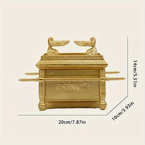 หีบขนาดกลางของพันธสัญญามนุษย์ขนนกศาสนา Menorah ชาวยิวของตกแต่งบ้าน - Product Image 3