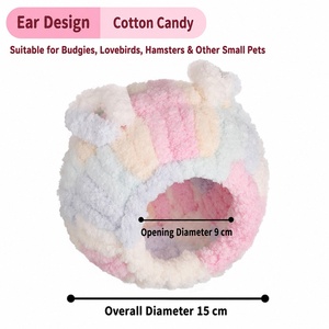Cama Redonda de Felpa para Pájaros, Casa Cálida para Dormir, para Loros, Periquitos y Calopsitas, para Interiores en Invierno - Product Image 4
