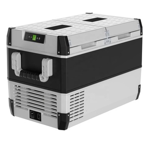 Réfrigérateur-congélateur portable à panier de style profond 95L Conception anti-vibration Réfrigérateur compact à batterie intégrée - Product Image 1
