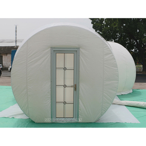Tienda de campaña inflable para hotel, con soplador silencioso y puertas de aluminio, 5 metros de diámetro, 2 habitaciones - Product Image 4