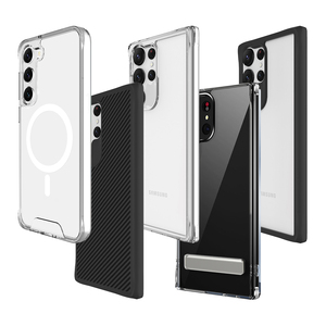 Funda de teléfono transparente con soporte para <span class=keywords><strong>Samsung</strong></span> para <span class=keywords><strong>Galaxy</strong></span> S23 S10 A51 A72 con soporte magnético oculto para teléfono móvil para S25 S24 - Product Image 2