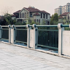 ZHONGJI dökme taş Metal Baluster doğal mermer granit Bluestone beyaz mermer taş oyma mühendisi sınıf trafik bariyerleri - Product Image 2