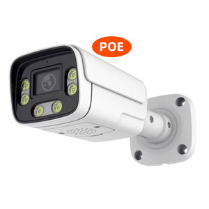 POE 4k 8MP 5MP đầy màu sắc HD <span class=keywords><strong>IP</strong></span> Bullet <span class=keywords><strong>Camera</strong></span> Ngoài Trời Microphone hai cách âm thanh IR-CUT tầm nhìn ban đêm không thấm nước IP66 CCTV máy ảnh - Product Image 1